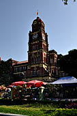 Yangon Myanmar. The Immanuel Baptist Church from Mahabandoola Garden. 